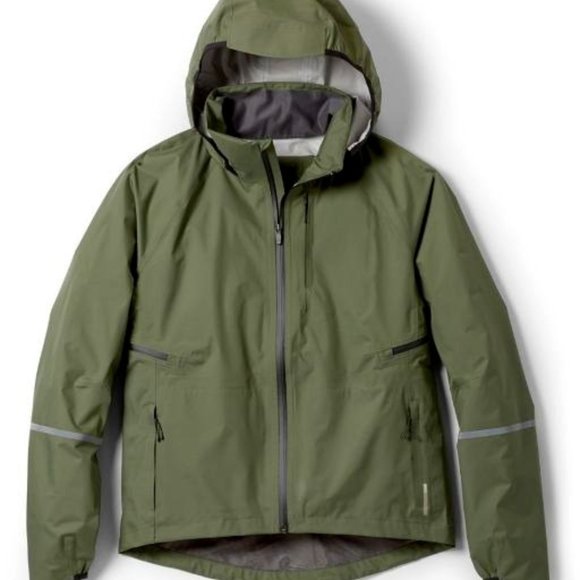 NWT! REI Co-op Junction Hooded Cycling Rain Jacket Asparagus/X-Large - Picture 6 of 16
